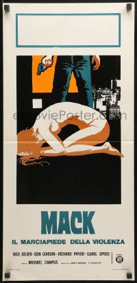8f696 MACK Italian locandina 1974 AIP, cool artwork of Max Julien & naked woman!