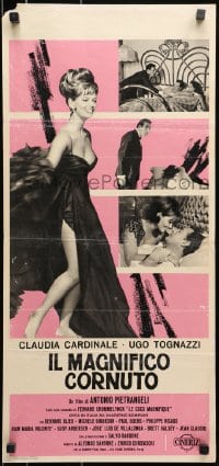 8f699 MAGNIFICENT CUCKOLD Italian locandina 1965 sexy Claudia Cardinale in skimpy dress!