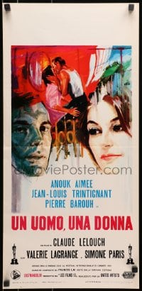 8f701 MAN & A WOMAN awards Italian locandina 1967 Claude Lelouch's Un homme et une femme, Aimee!