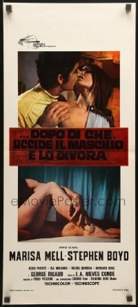 8f702 MARTA Italian locandina 1971 Marisa Mell in a dual role with Stephen Boyd, different!