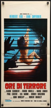 8f713 ORE DI TERRORE Italian locandina 1971 Piovano art of naked Ann Smyrner, Hours of Terror!