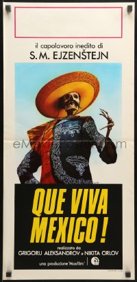8f719 QUE VIVA MEXICO Italian locandina 1980 Sergei Eisenstein's reconstructed classic, Crovato art!