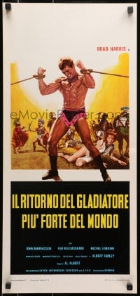 8f721 RETURN OF THE GLADIATOR Italian locandina 1971 Albertini, Il ritorno del gladiatore piu forte