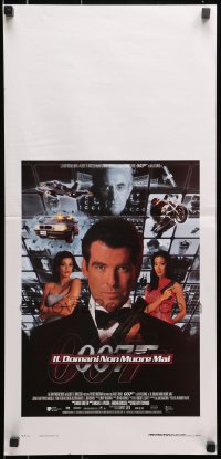 8f763 TOMORROW NEVER DIES Italian locandina 1997 Pierce Brosnan as Bond, Michelle Yeoh, sexy Teri Hatcher!