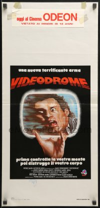 8f765 VIDEODROME Italian locandina 1985 David Cronenberg, James Woods, Debbie Harry, different!