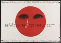 8f382 EMPIRE OF THE SUN Polish 27x38 1989 Stephen Spielberg, 1st Christian Bale, Pagowski art!