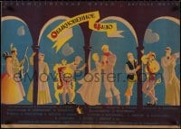 8f146 OBYKNOVENNOE CHUDO Russian 21x31 1965 cool Ostrovski artwork of people under arches!