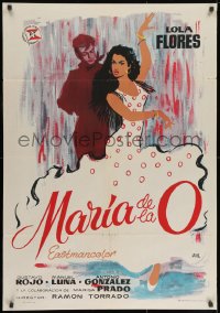 8f110 MARIA DE LA O Spanish 1959 great art of dancing Lola Flores in the title role!