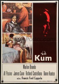 8f037 GODFATHER Yugoslavian 18x25 1972 Brando & Pacino in Coppola crime classic, different images!