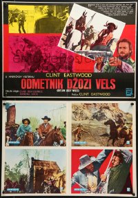 8f043 OUTLAW JOSEY WALES group of 3 Yugoslavian 14x19s 1976 Clint Eastwood is an army of one, cool images!