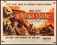 8g554 CHINA GATE 1/2sh 1957 Samuel Fuller, Angie Dickinson, Gene Barry, Nat King Cole!