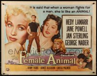 8g630 FEMALE ANIMAL 1/2sh 1958 sexy Hedy Lamarr & Jane Powell, Jan Sterling, George Nader!