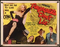 8g633 FINGERPRINTS DON'T LIE 1/2sh 1951 what sexy bad girl Syra Marty did to love was a crime!