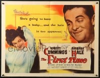 8g635 FIRST TIME 1/2sh 1952 Robert Cummings, pretty Barbara Hale is expecting!
