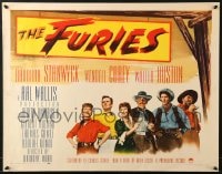 8g649 FURIES style A 1/2sh 1950 Barbara Stanwyck, Wendell Corey, Walter Huston, Anthony Mann!
