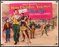 8g676 HANS CHRISTIAN ANDERSEN style B 1/2sh 1953 cool montage of Danny Kaye, Zizi Jeanmarie & cast!