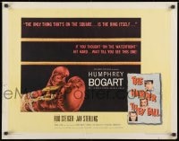 8g677 HARDER THEY FALL style A 1/2sh 1956 Humphrey Bogart, Steiger, all the dames & money you want!