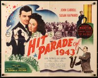 8g692 HIT PARADE OF 1943 style B 1/2sh 1943 Susan Hayward, John Carroll, Count Basie & His Orchestra!