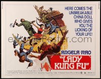 8g739 LADY KUNG FU 1/2sh 1973 the unbreakable China doll who gives you the licking of your life!