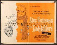 8g741 LADYKILLERS 1/2sh 1956 art of Alec Guinness & gangsters + Katie Johnson, Ealing classic!