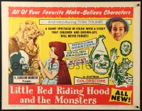 8g755 LITTLE RED RIDING HOOD & THE MONSTERS 1/2sh 1964 really wacky, sure to scare little kids!