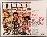 8g757 LONG GOODBYE style C 1/2sh 1973 Elliott Gould as Philip Marlowe, great Jack Davis artwork!