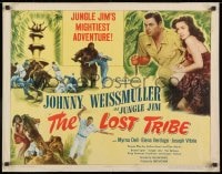8g761 LOST TRIBE 1/2sh 1949 Johnny Weissmuller as Jungle Jim, pretty Myrna Dell!