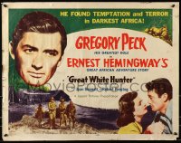 8g767 MACOMBER AFFAIR 1/2sh R1952 Gregory Peck, Bennett, Hemingway's story of bold violent love!