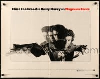 8g772 MAGNUM FORCE 1/2sh 1973 great montage of Dirty Harry Clint Eastwood with huge gun in motion!