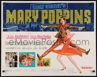8g779 MARY POPPINS 1/2sh R1973 Julie Andrews & Dick Van Dyke in Walt Disney's musical classic!