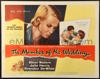 8g782 MEMBER OF THE WEDDING 1/2sh 1953 Miss Julie Harris becomes a woman in the middle of a kiss!