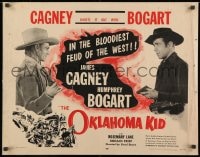 8g814 OKLAHOMA KID 1/2sh R1956 James Cagney & Humphrey Bogart in the bloodiest feud of the West!