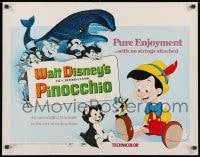8g833 PINOCCHIO 1/2sh R1978 Disney classic fantasy cartoon about a wooden boy who wants to be real!