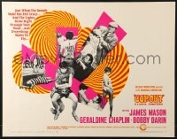 8g915 STRANGER IN THE HOUSE 1/2sh 1968 James Mason, Geraldine Chaplin, Bobby Darin, Cop-Out!