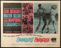 8g918 SWINGERS' PARADISE 1/2sh 1965 Walter Slezak, Susan Hampshire, wild nights & way out days!