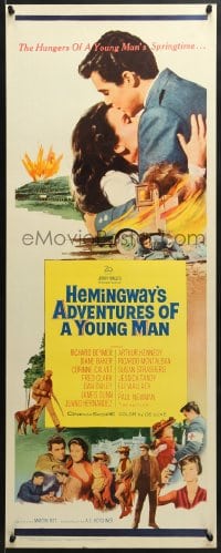 8g013 ADVENTURES OF A YOUNG MAN insert 1962 Ernest Hemingway novel, Paul Newman, Martin Ritt