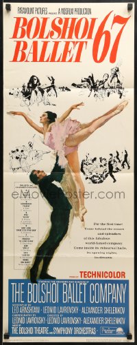 8g039 BOLSHOI BALLET 67 insert 1966 famous Russian ballet, Terpning art of sexy dancing ballerina!