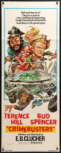 8g076 CRIMEBUSTERS insert 1979 great art of Terence Hill & Bud Spencer by Jack Davis!