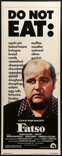 8g111 FATSO insert 1980 Dom DeLuise goes on a diet, hilarious best image, directed by Anne Bancroft!
