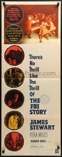 8g112 FBI STORY insert 1959 great images of detective Jimmy Stewart & Vera Miles!