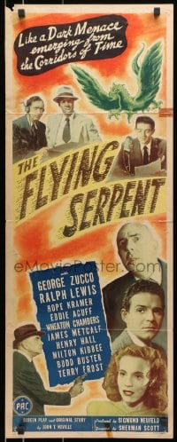 8g122 FLYING SERPENT insert 1946 art of the relic of an ancient terror born a billion years ago!