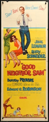 8g143 GOOD NEIGHBOR SAM insert 1964 Jack Lemmon with sexy Romy Schneider & Dorothy Provine!