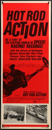 8g172 HOT ROD ACTION insert 1969 the exciting world of speed, drag racing & record breaking runs!