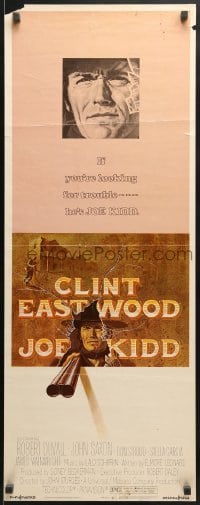 8g192 JOE KIDD insert 1972 cool art of Clint Eastwood pointing double-barreled shotgun!