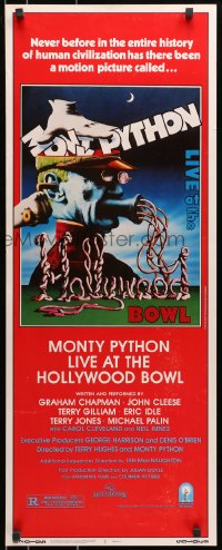 8g255 MONTY PYTHON LIVE AT THE HOLLYWOOD BOWL insert 1982 great wacky meat grinder image!