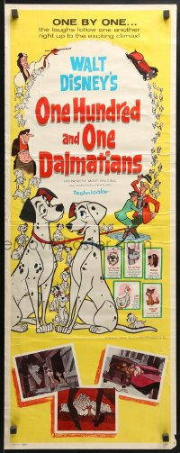 8g272 ONE HUNDRED & ONE DALMATIANS insert 1961 most classic Walt Disney canine family cartoon!