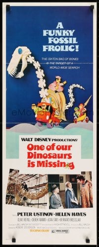 8g273 ONE OF OUR DINOSAURS IS MISSING insert 1975 Walt Disney, Peter Ustinov, a funky fossil frolic