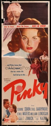 8g284 PINKY insert 1949 Elia Kazan, Jeanne Crain's whole life had led up to this!
