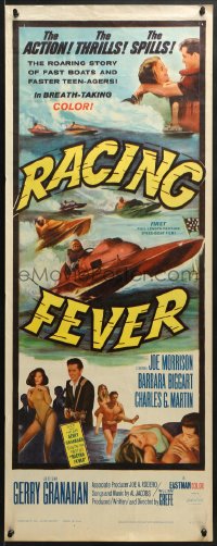 8g293 RACING FEVER insert 1964 Joe Morrison, Barbara Biggart, fast boats and faster teen-agers!