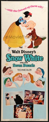 8g334 SNOW WHITE & THE SEVEN DWARFS insert R1967 Walt Disney animated cartoon fantasy classic!